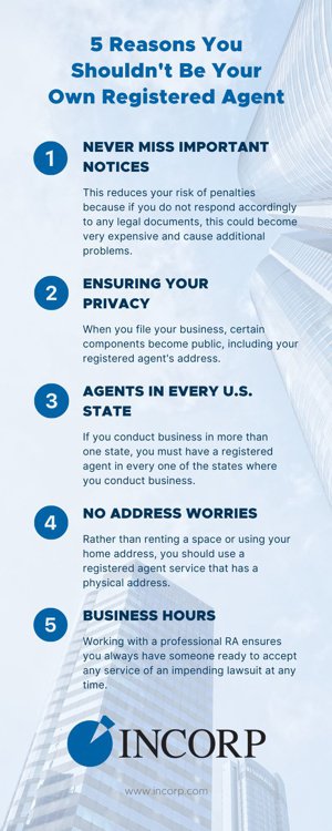 reasons not to be your own registered agent