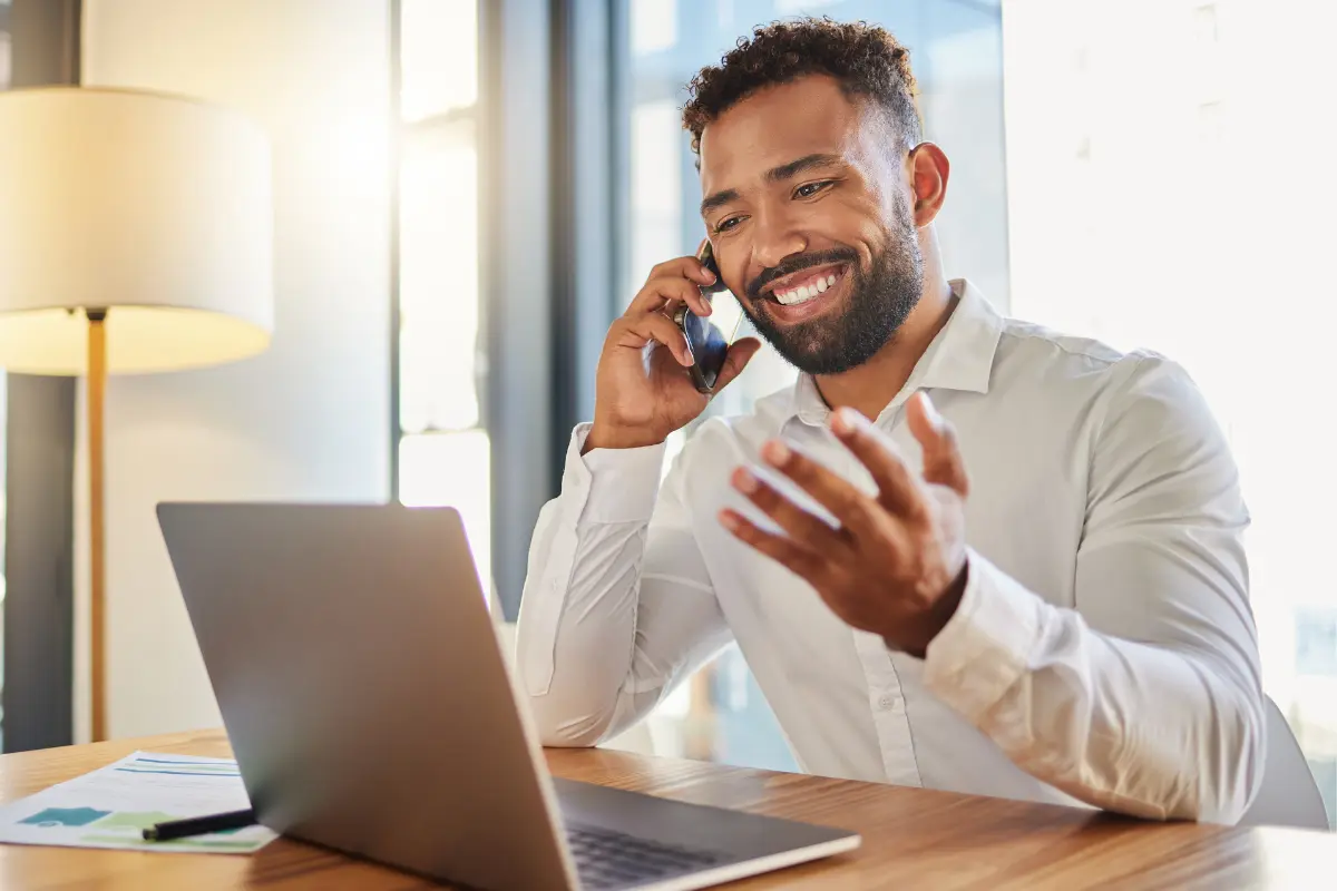 Small business owner successfully managing corporate compliance requirements with professional guidance and support