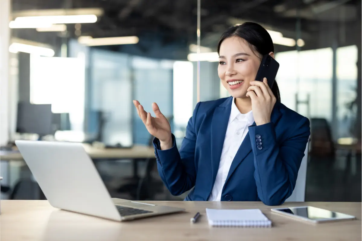 Professional handling registered agent duties and business calls demonstrating can I be my own registered agent responsibilities and requirements.