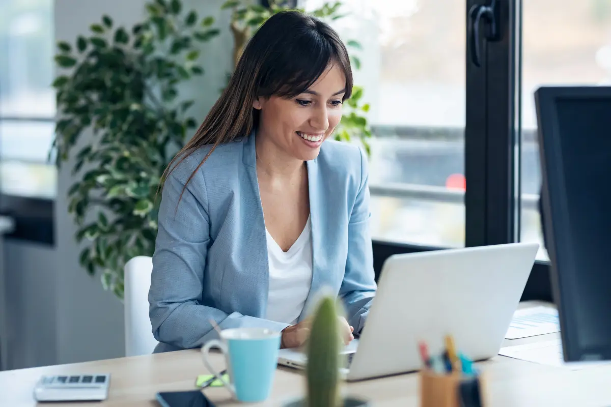 Professional completing IRS EIN application online to obtain business tax identification number for LLC
