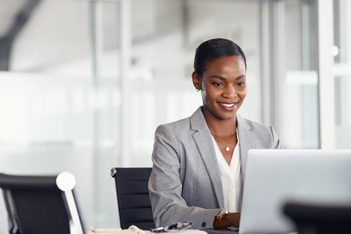 Professional registered agent consultant working on business compliance and legal services for company formation and corporate requirements.