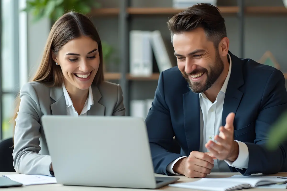 Business professionals consulting about registered agent services and registered agent responsibilities for legal document handling and business compliance support