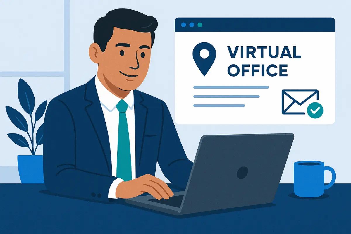 When a virtual address is acceptable for LLC showing virtual office for business mail and marketing versus legal filings