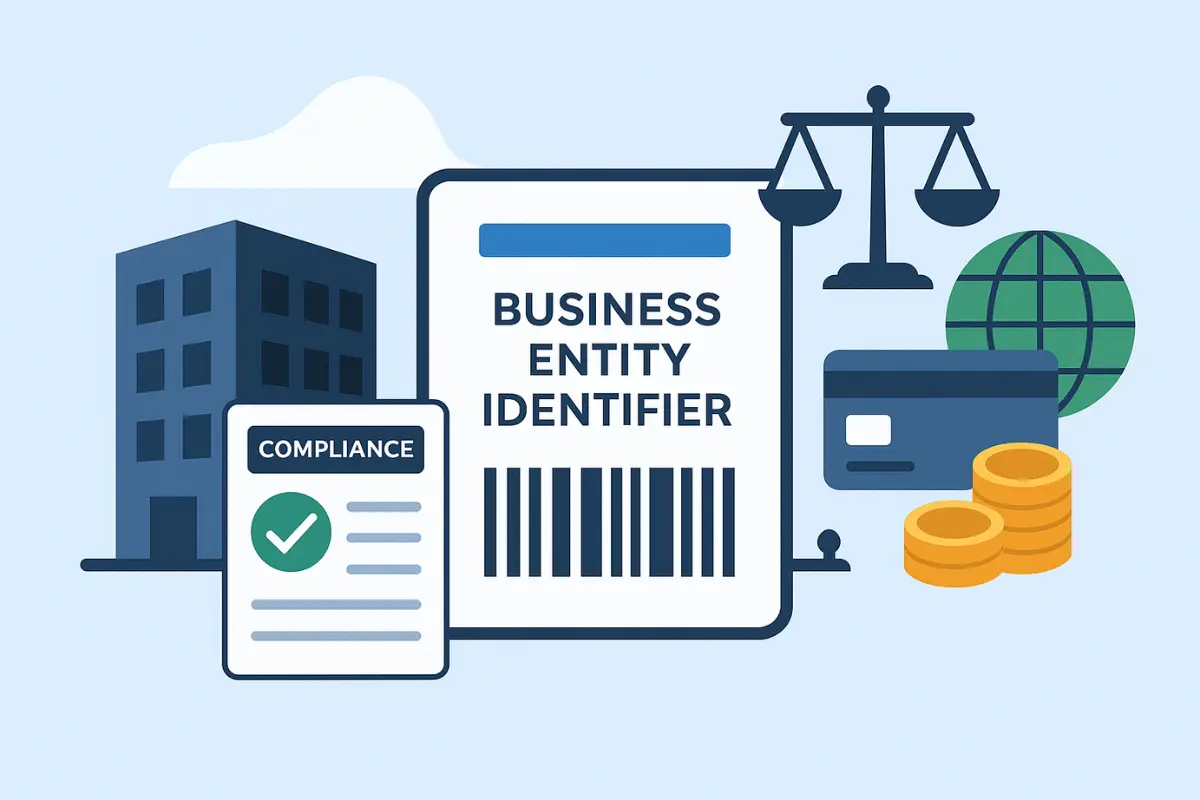 Why Business Entity Identifier is important showing BEI registration benefits including compliance, legal protection, and importance of BEI for business transactions