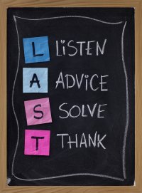 LAST - Listen Advice Solve Thank